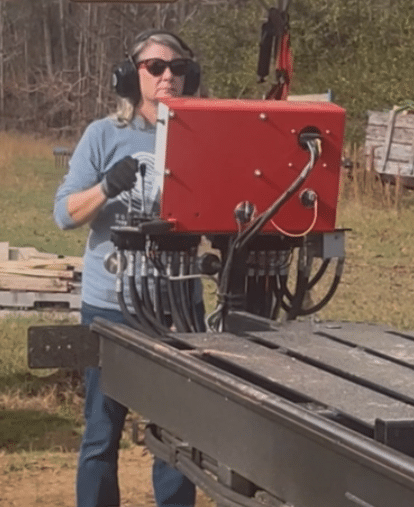 Donna operates the TimberKing mill